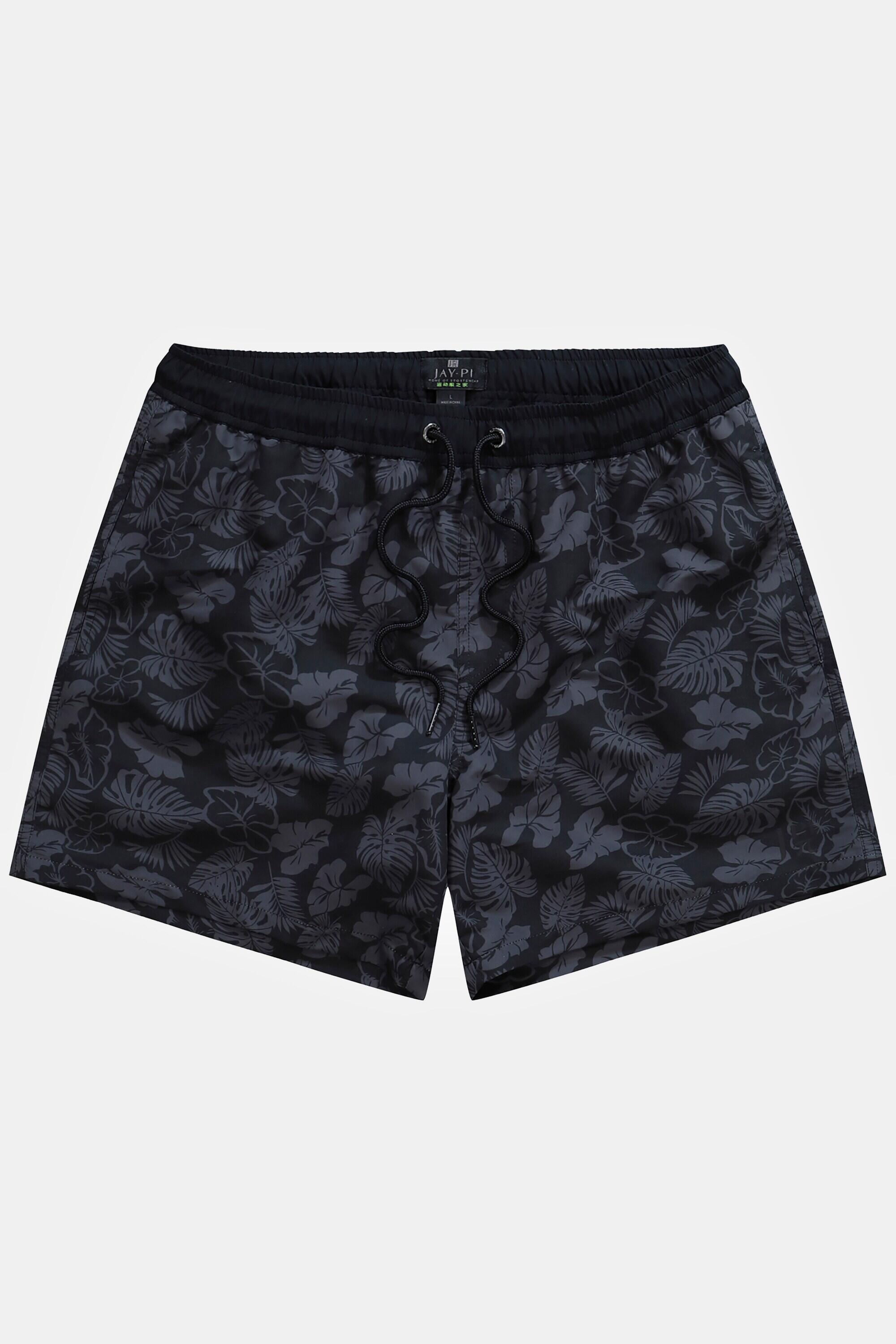 Heren Zwembroek beachwear elastische band gebloemde print 3/5