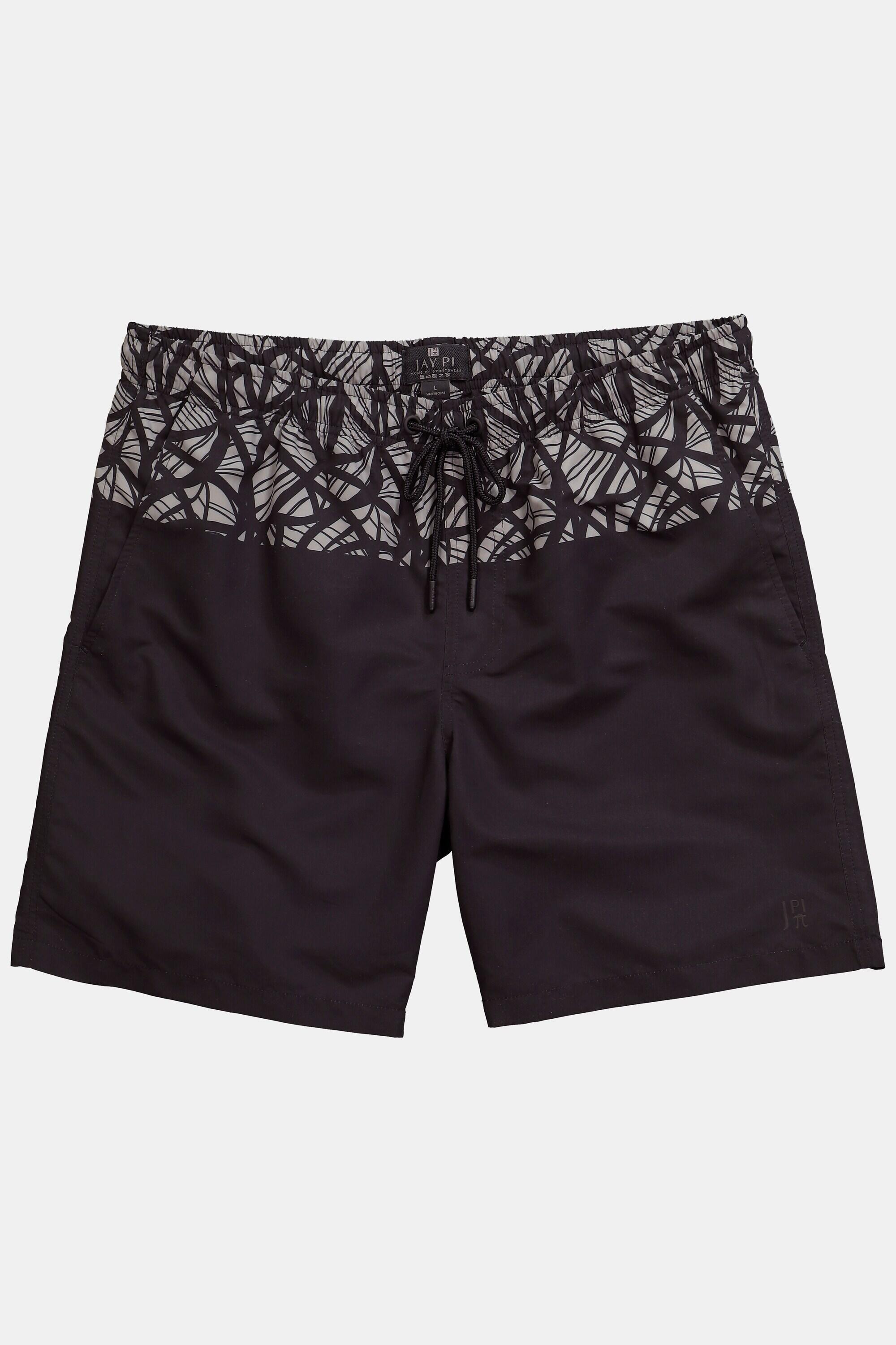Hommes Short de bain collection Beachwear taille élastique et imprimé all-over 3/4