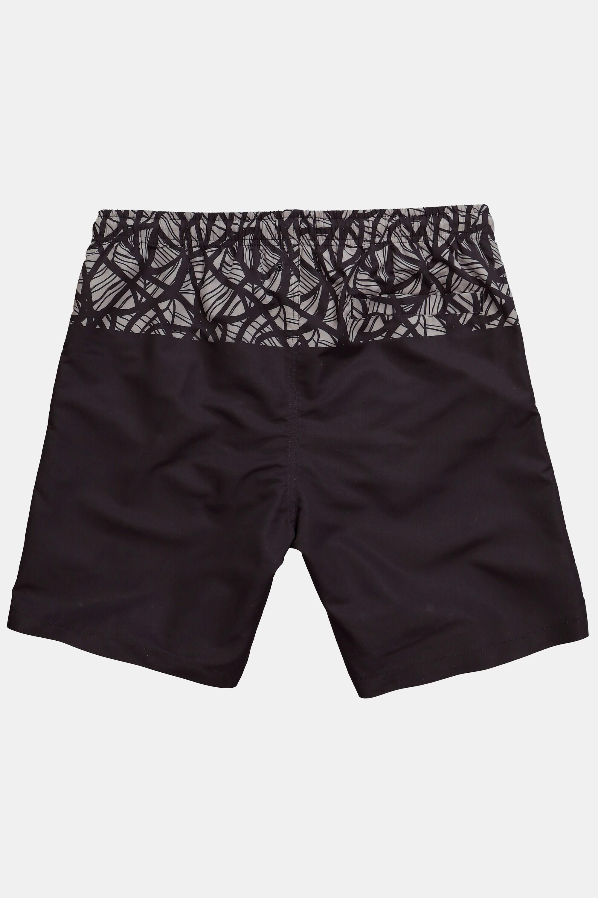 Hommes Short de bain collection Beachwear taille élastique et imprimé all-over 4/4