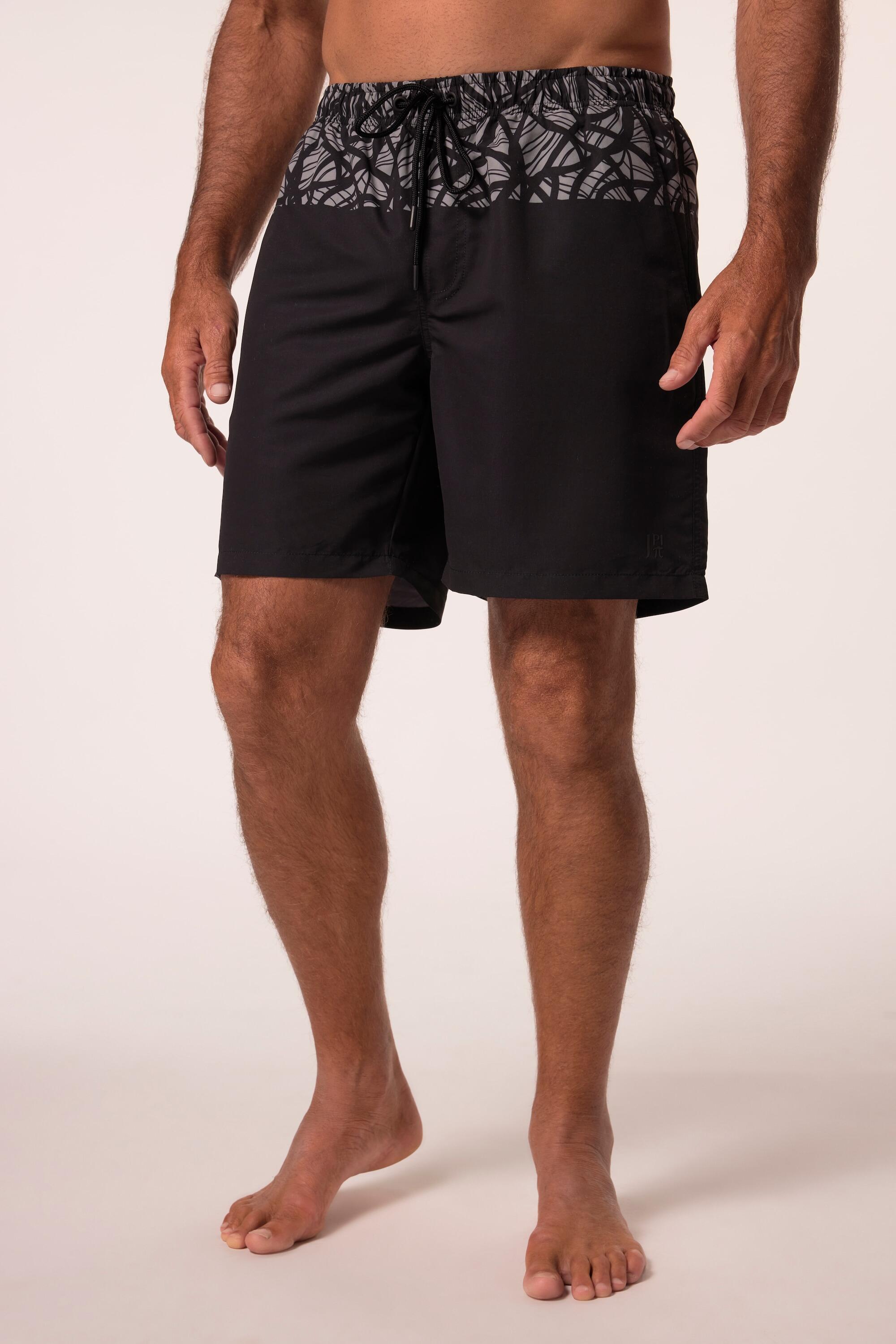 JAY-PI JAY-PI Men's Swim Shorts Plus Size Black 100% Polyester