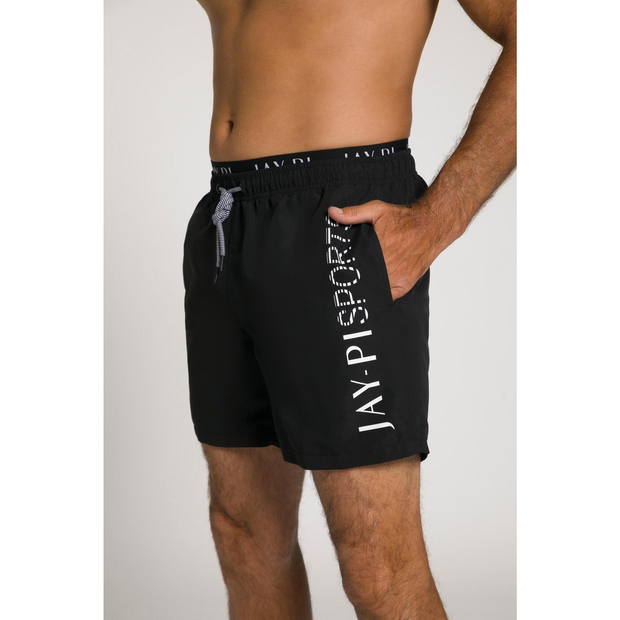 Jay-pi - Hommes Short De Bain Collection Beachwear. Taille Élastique - Boxer De Bain - Noir - Taille Unique - Decathlon