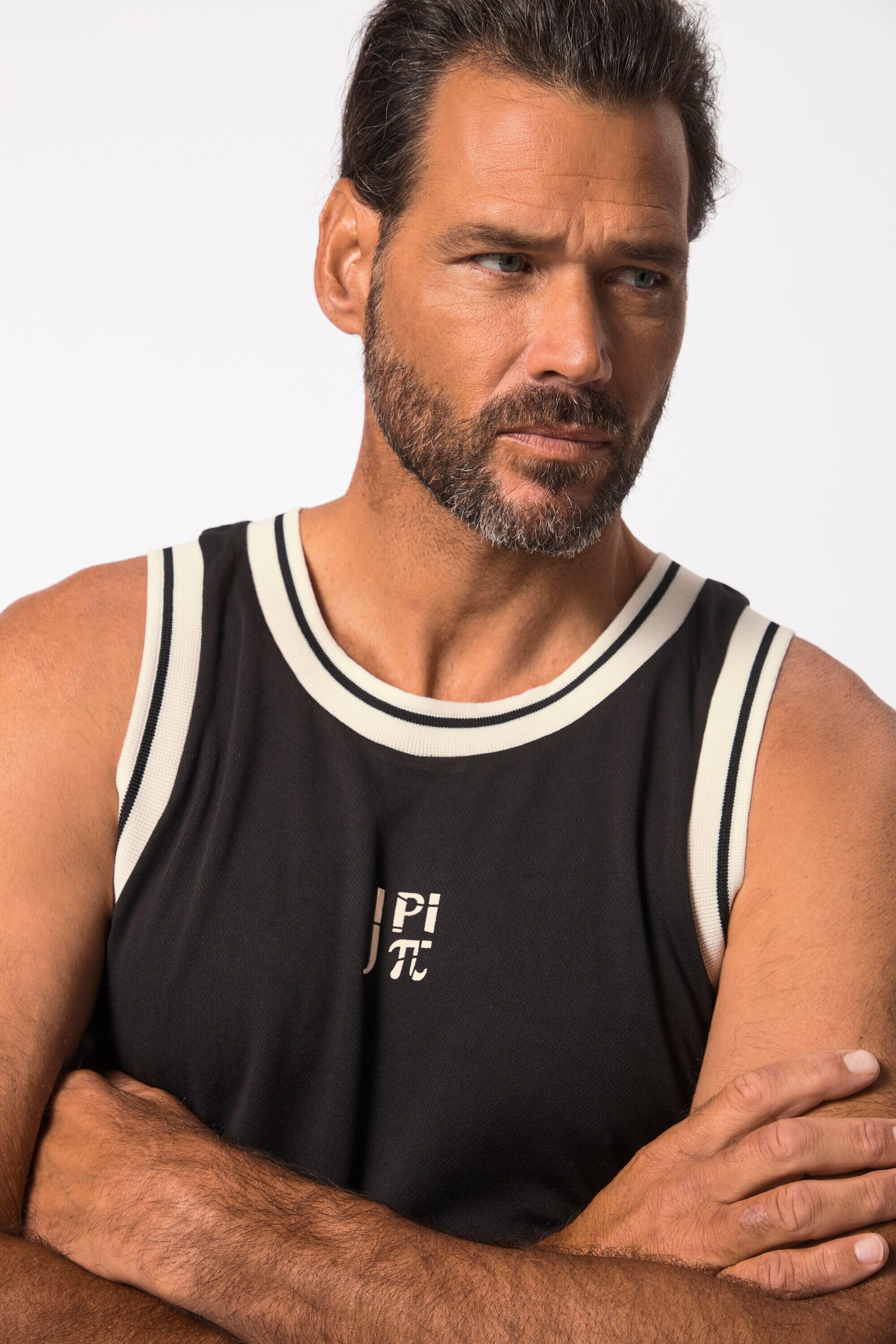 Heren Tanktop fitness borstprint ademend QuickDry 3/6