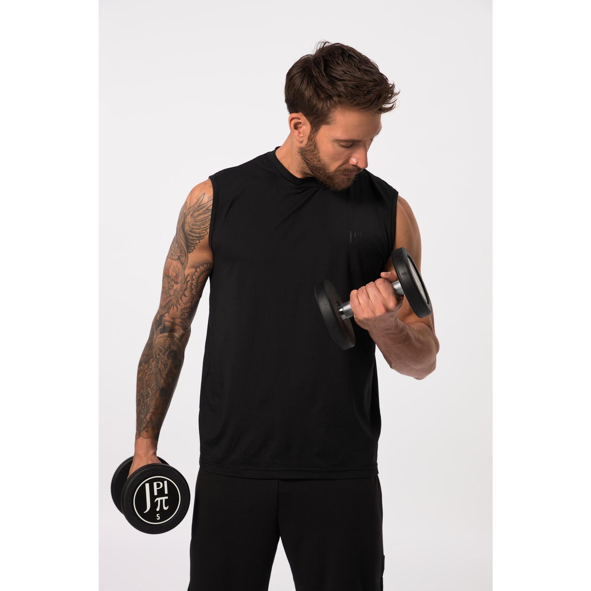 Jay-pi - Hommes Débardeur Flexnamic® Collection Fitness Col Rond Sans Manches - Débardeur - Noir - Decathlon