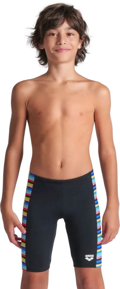 Spodenki do pływania Arena Stripe czarne - jammery 3/4