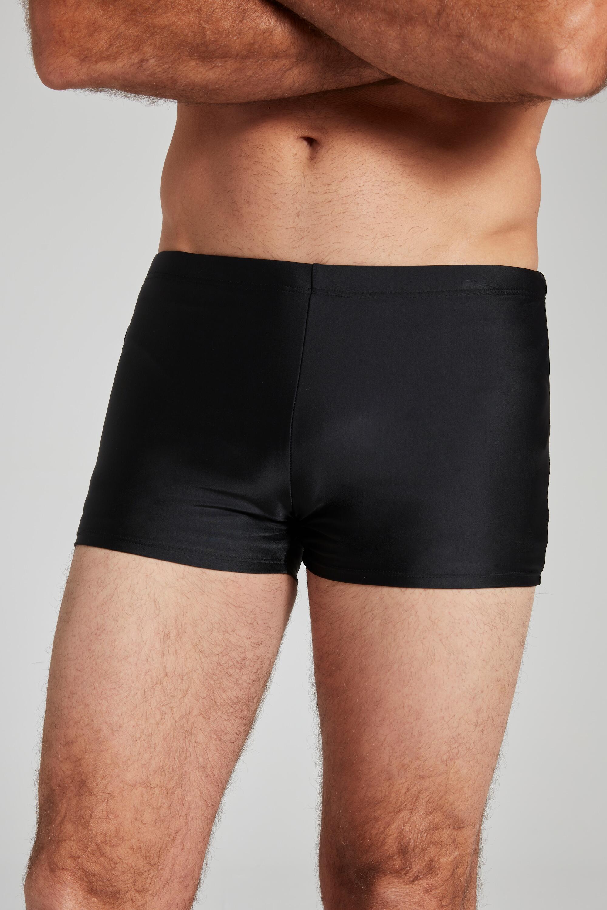 JAY-PI Men's Swim Shorts JP1880 Plus Size Black, Elastic Waist