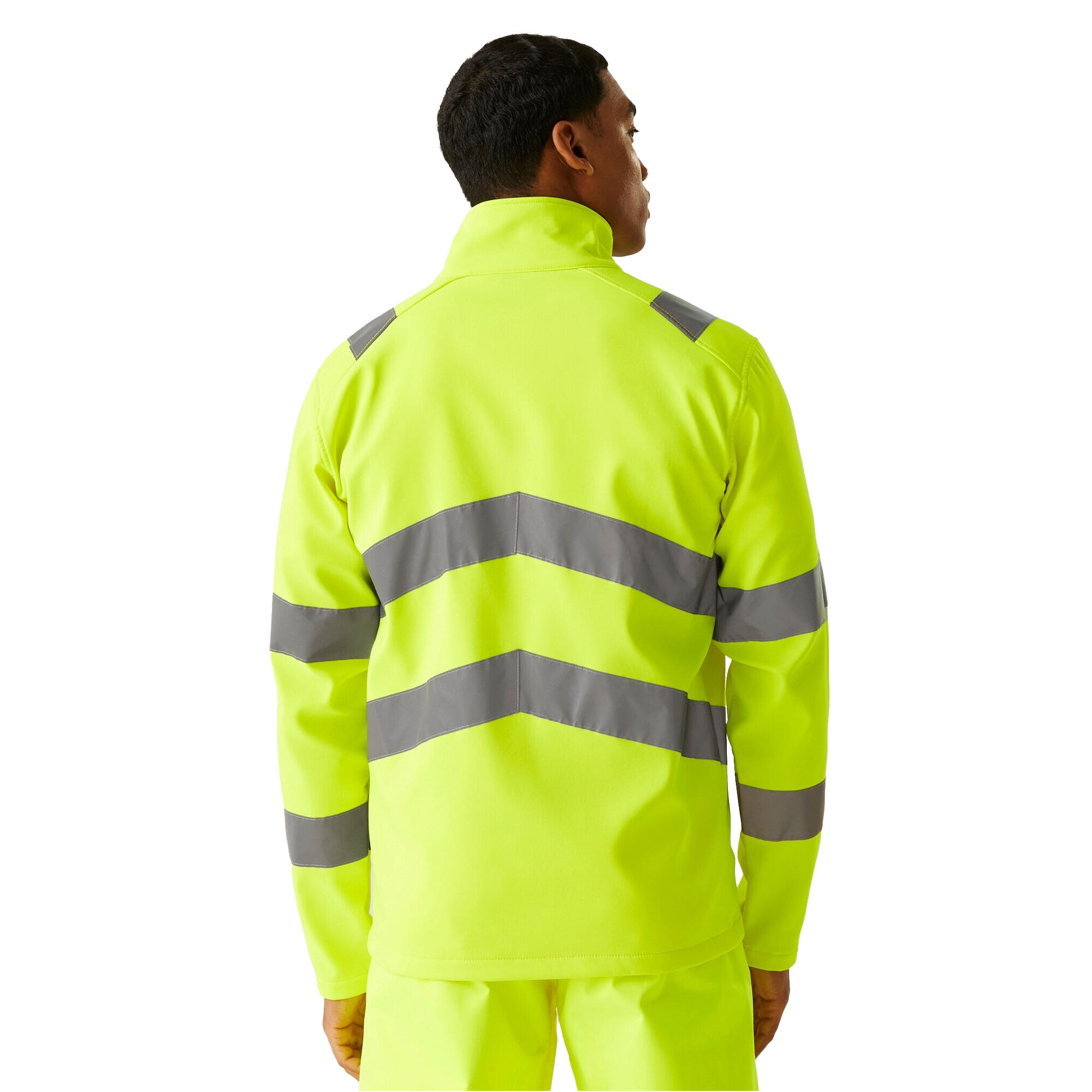Veste Softshell PRO CONTRACT ABLAZE Homme (Jaune) 3/4