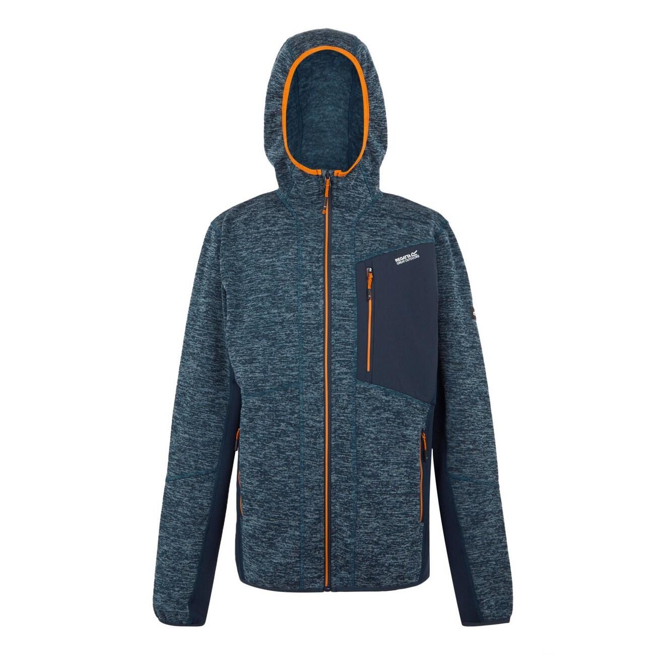 REGATTA Mens Alven Full Zip Fleece Jacket (Moonlight Denim/Navy Marl)