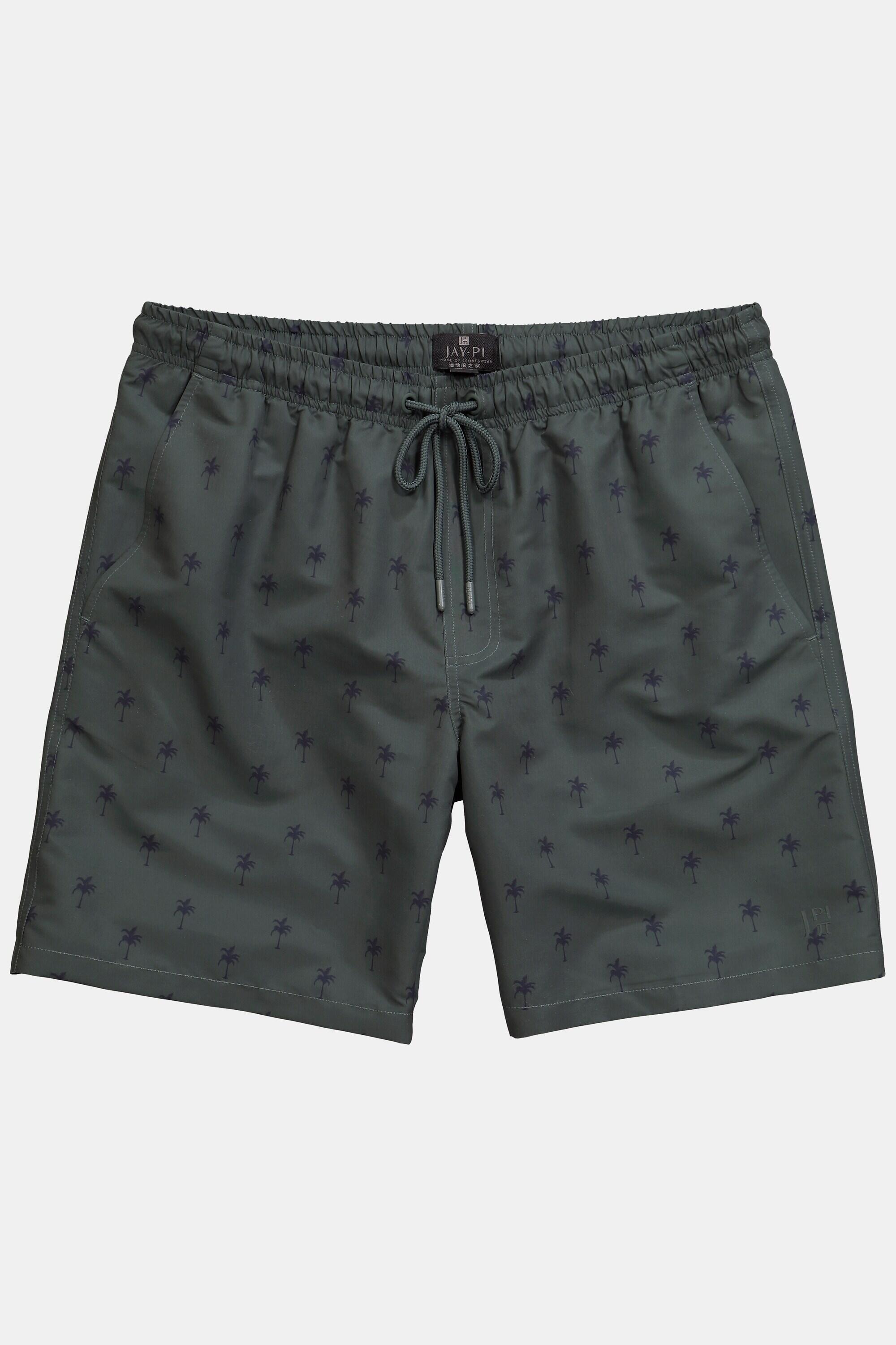 Heren Zwemshorts beachwear elastische band minimalistische print 7/9