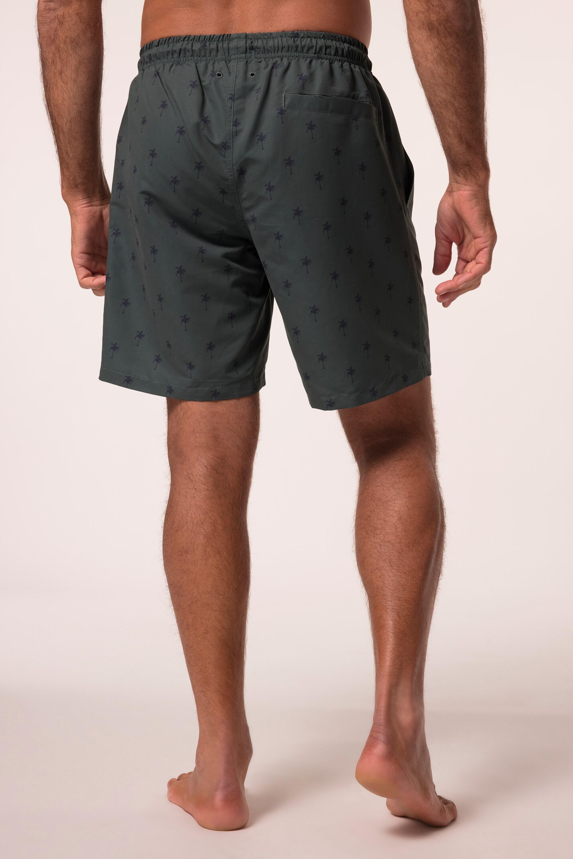 Heren Zwemshorts beachwear elastische band minimalistische print 2/4