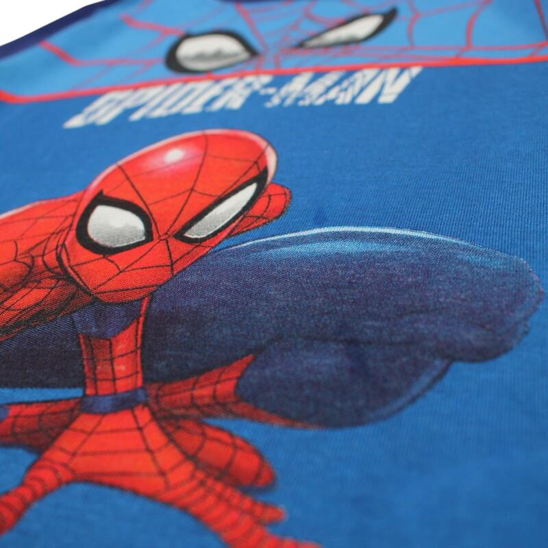 Tricou copii 100% bumbac, albastru, Happy Days, Spiderman