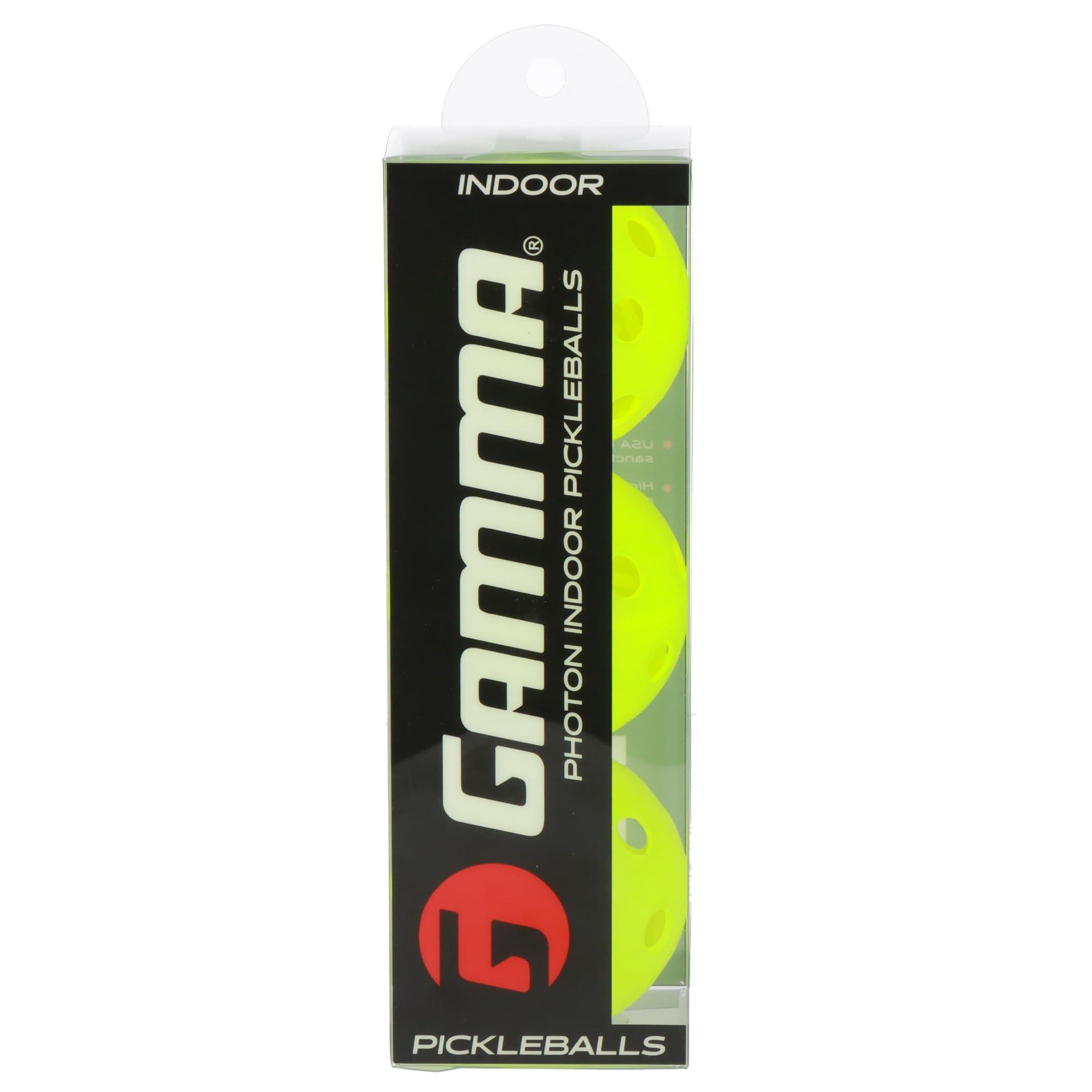 GAMMA Gamma Photon Indoor Pickleball Balls, USAPA Approved, Pack of 03
