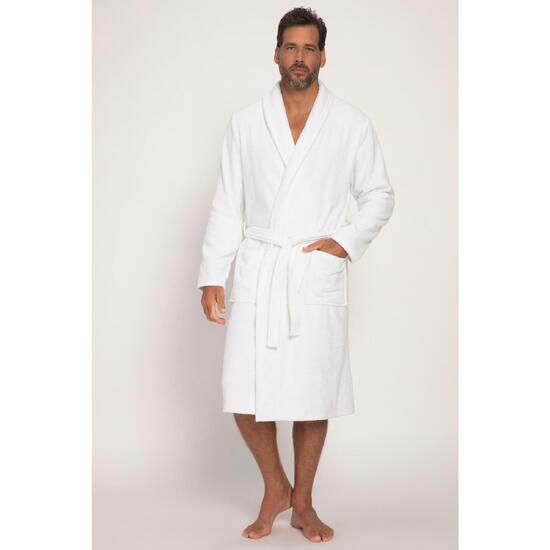 Męski Szlafrok odzież domowa kołnierz szalowy frotte do 8XL