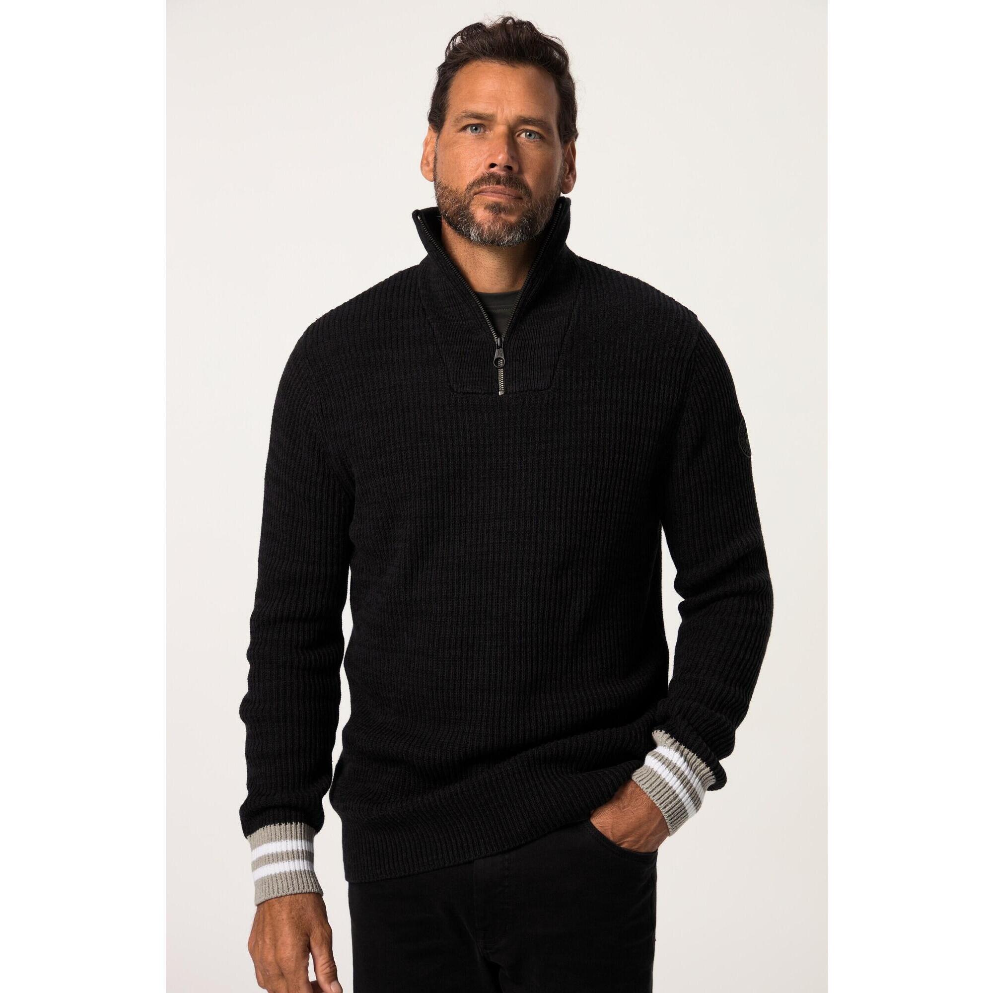 Jay-pi - Hommes Pull En Maille À Col Camionneur# Collection Skiwear Tricot Côtelé - Pull - Noir - Decathlon