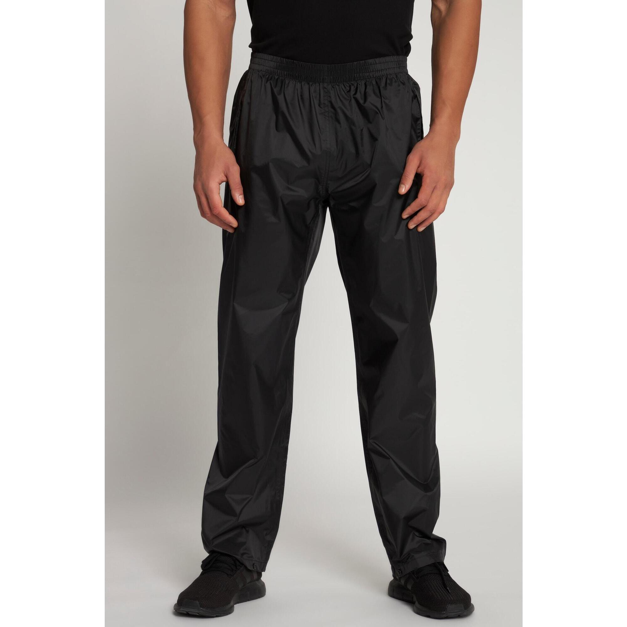 Jay-pi - Hommes Pantalon De Pluie Outdoor Tissu Super Léger Et Imperméable - Surpantalon - Noir - Decathlon