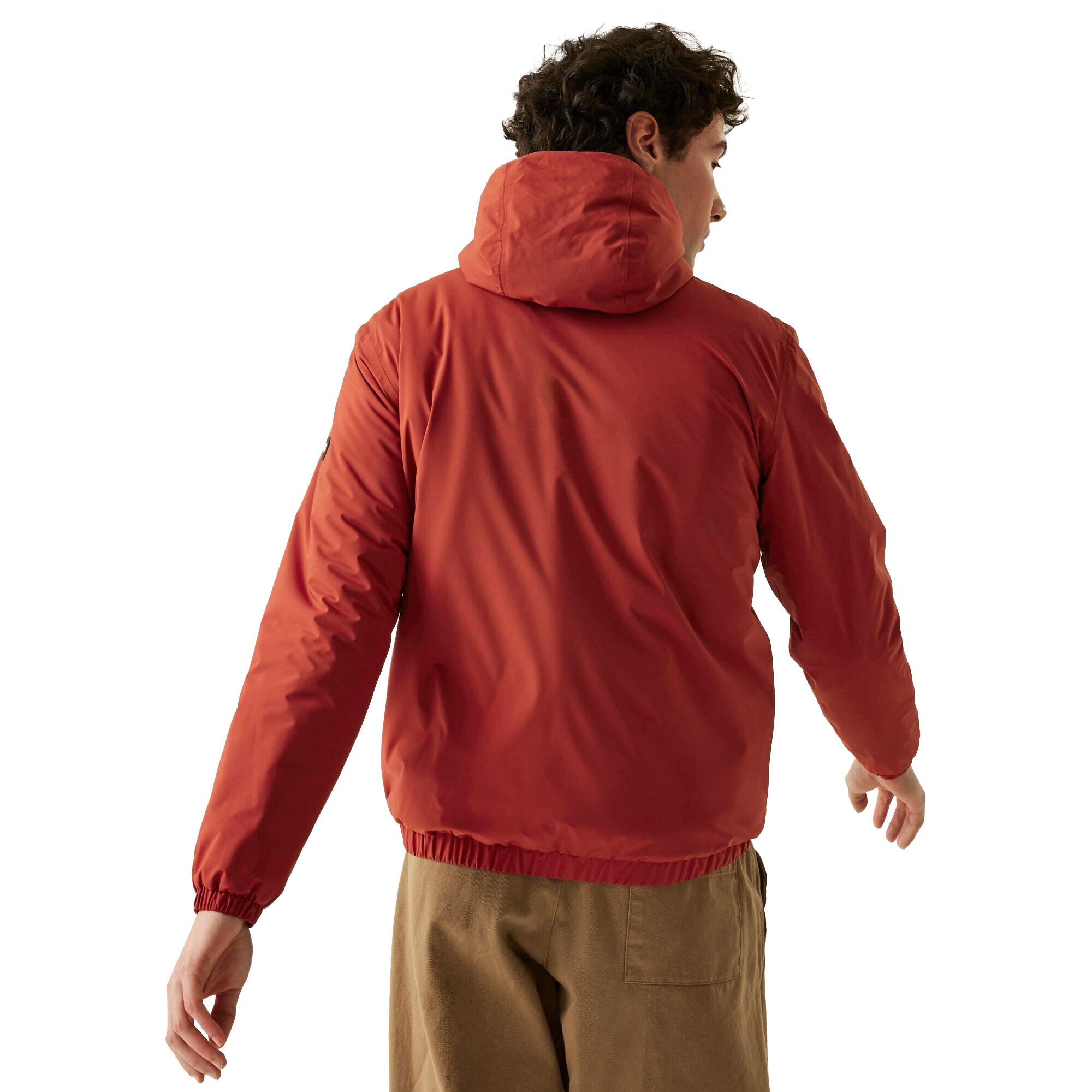 Mens Wiltom Waterproof Jacket (Red Ochre) 3/5