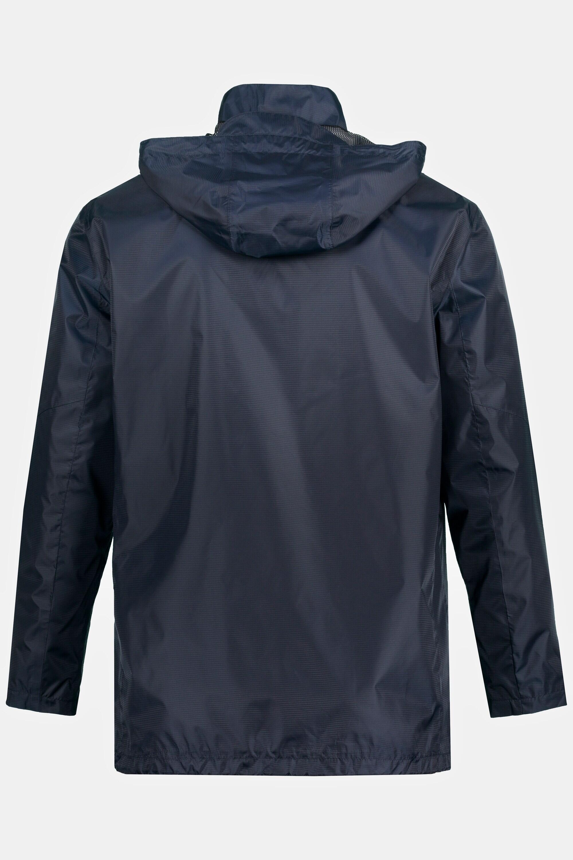 Herren Regenjacke wasserabweisend Kapuze Zipper leichtes Mesh Futter 10/11