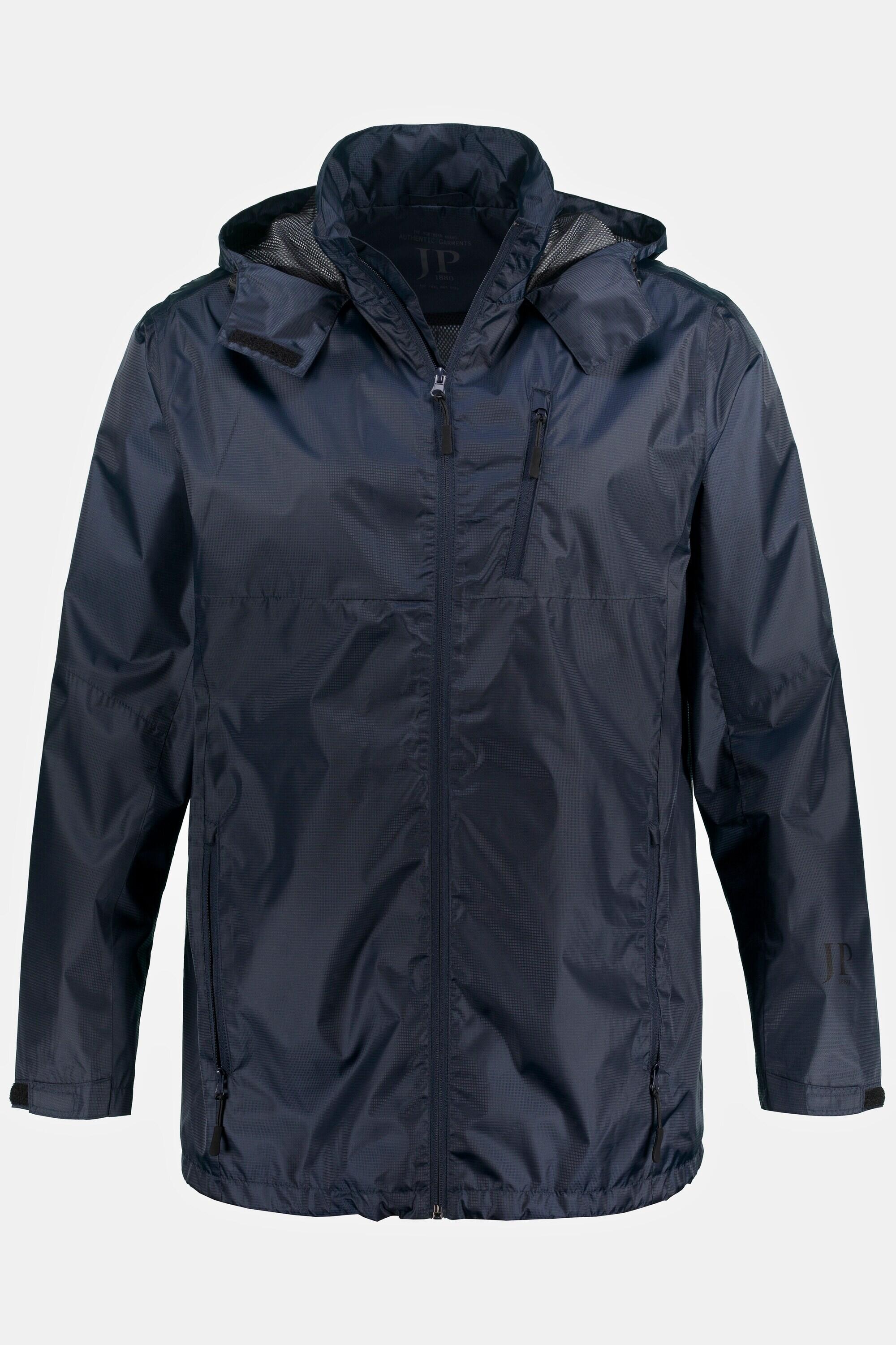 Herren Regenjacke wasserabweisend Kapuze Zipper leichtes Mesh Futter 9/11