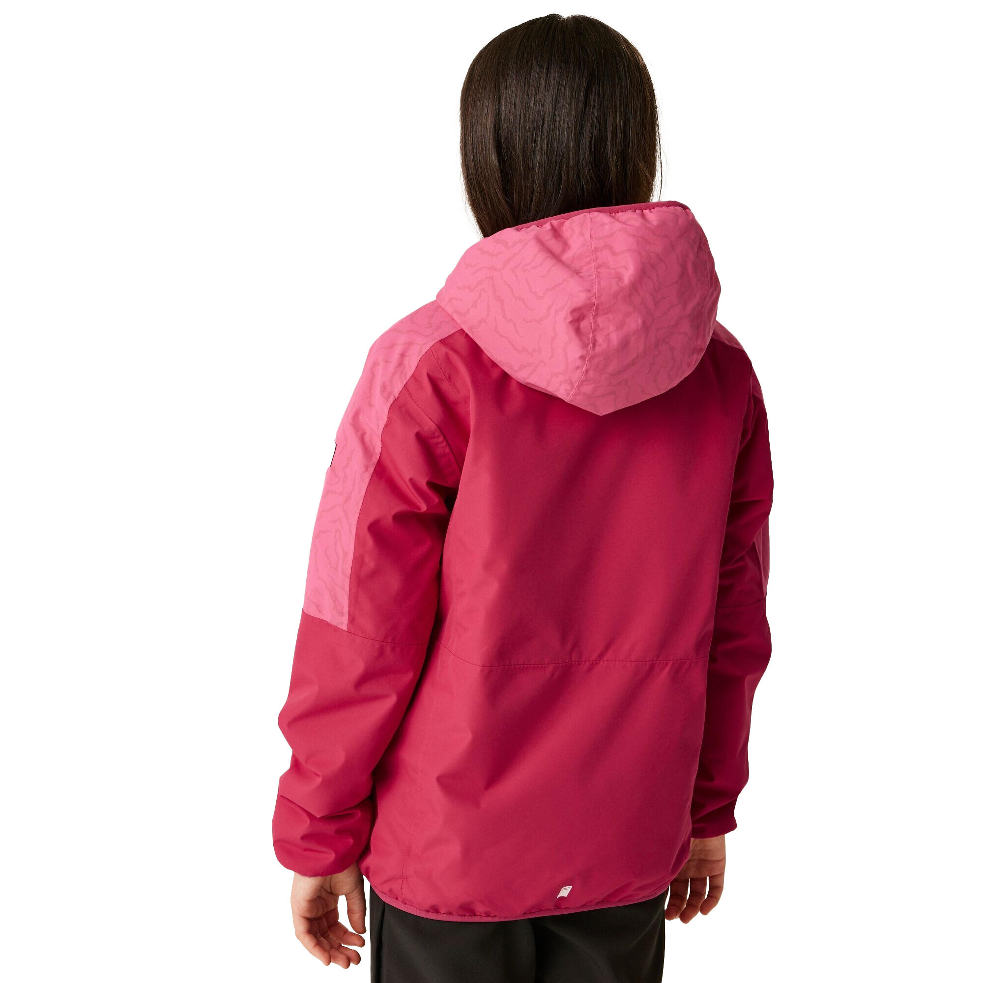 Giacca Riflettente Bambini Regatta Volcanics VIII Rosa Scuro Rosa Accesso 3/5