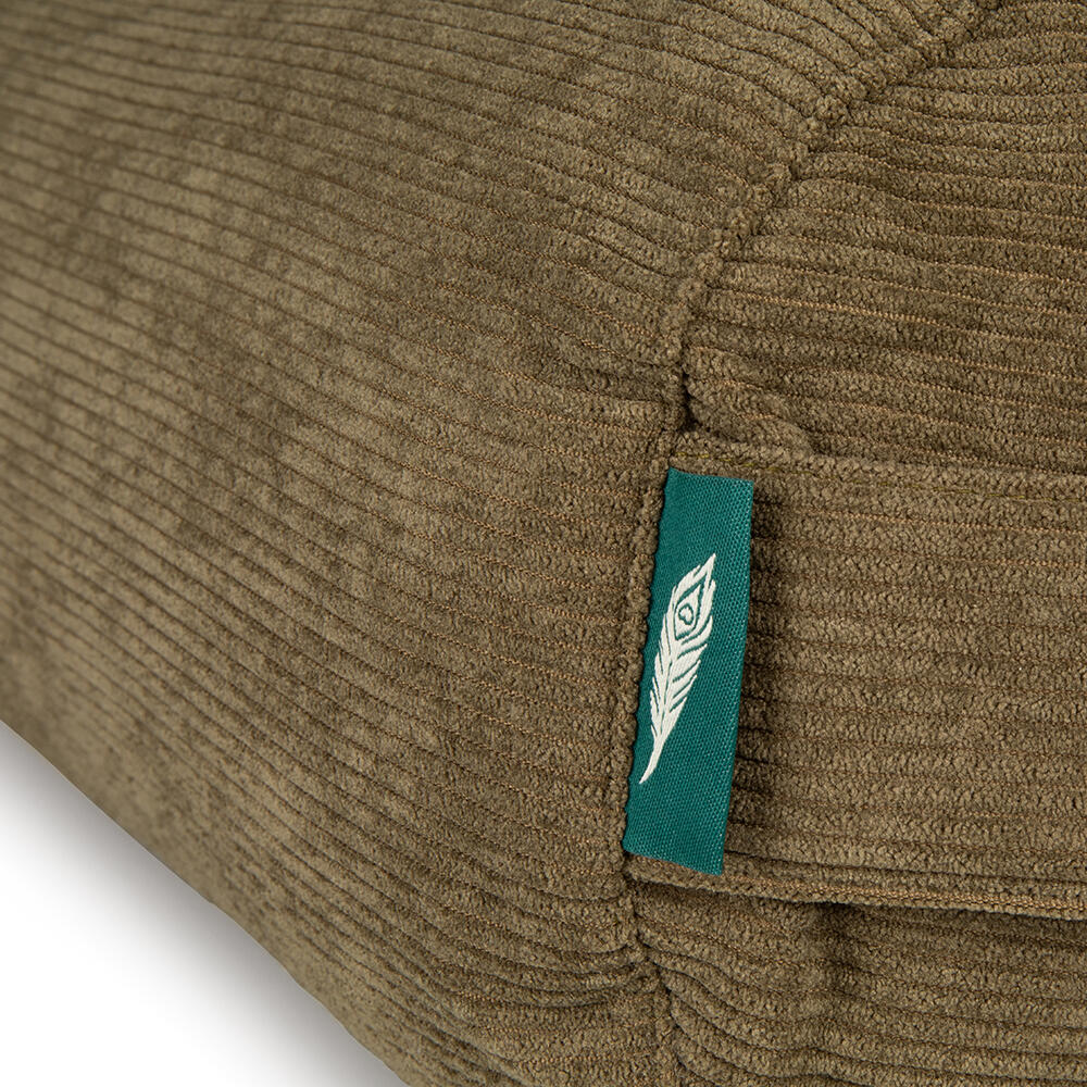 Yoga Bolster - Yoga Kussen - Rib Donkergroen - 60 x 20 cm 2/4