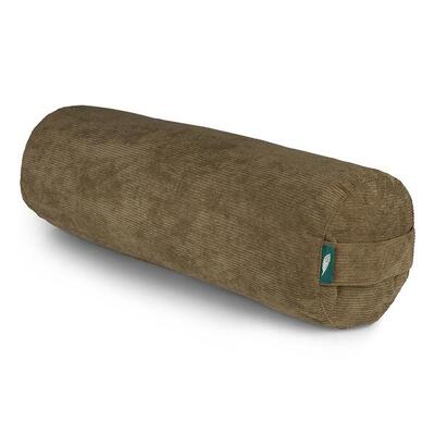Mindbaas - yoga bolster - eco - groen - rib - 60 x 20 (lengte x diameter)