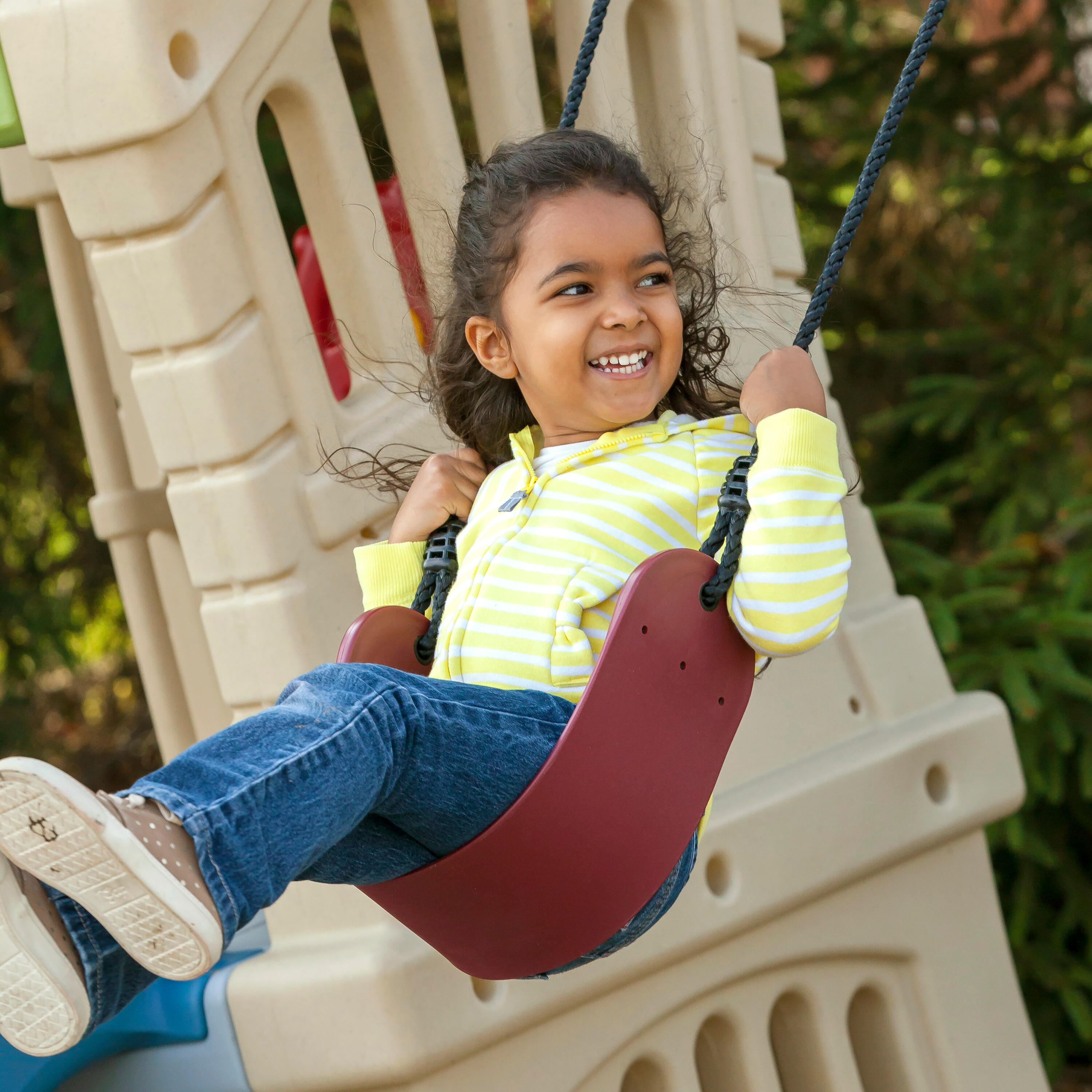 Aire de Jeux Enfant avec Toboggan & Balançoire, Play Up Gym 7/7