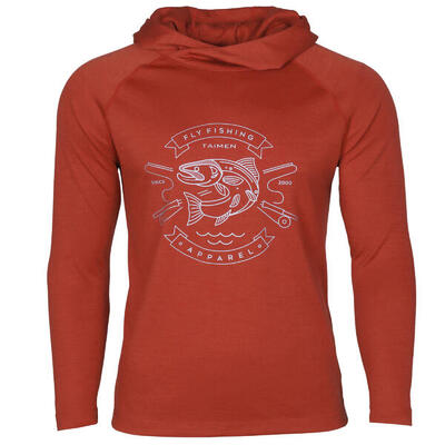 Taimen Charaa Hoodie - Brick Red