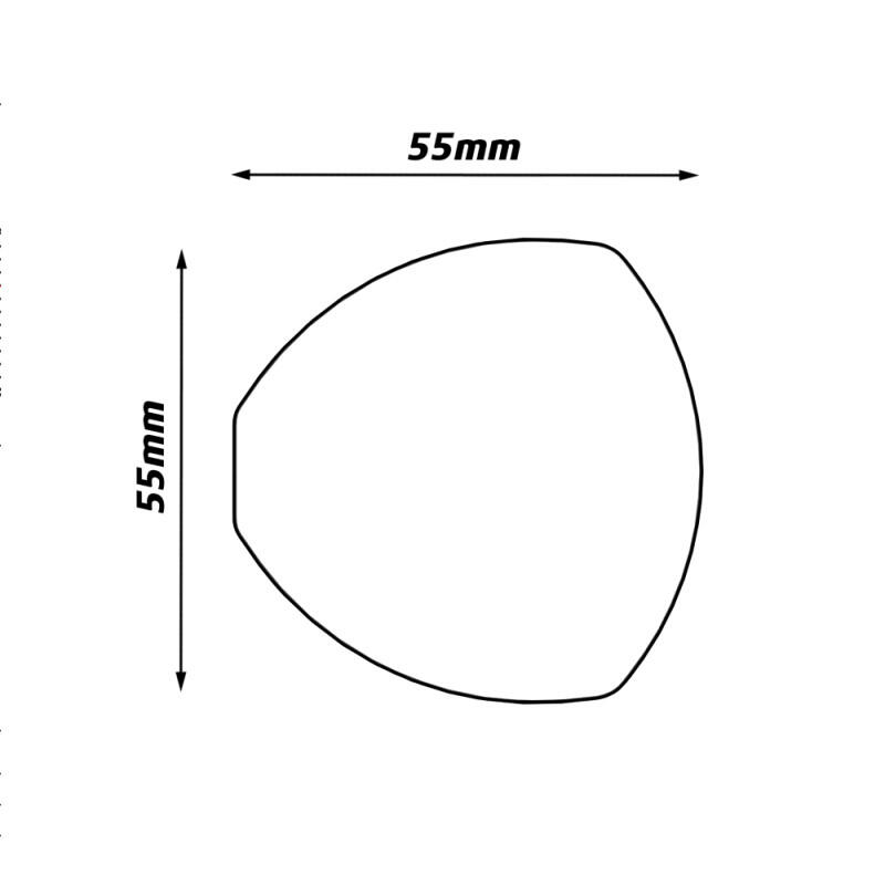 Links of rechts inklapbare fietsspiegel, stuurbevestiging Zefal spin 25 3/5