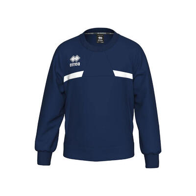 Errea matt sweatshirts trainingsjack ad blauw wit volwassenen
