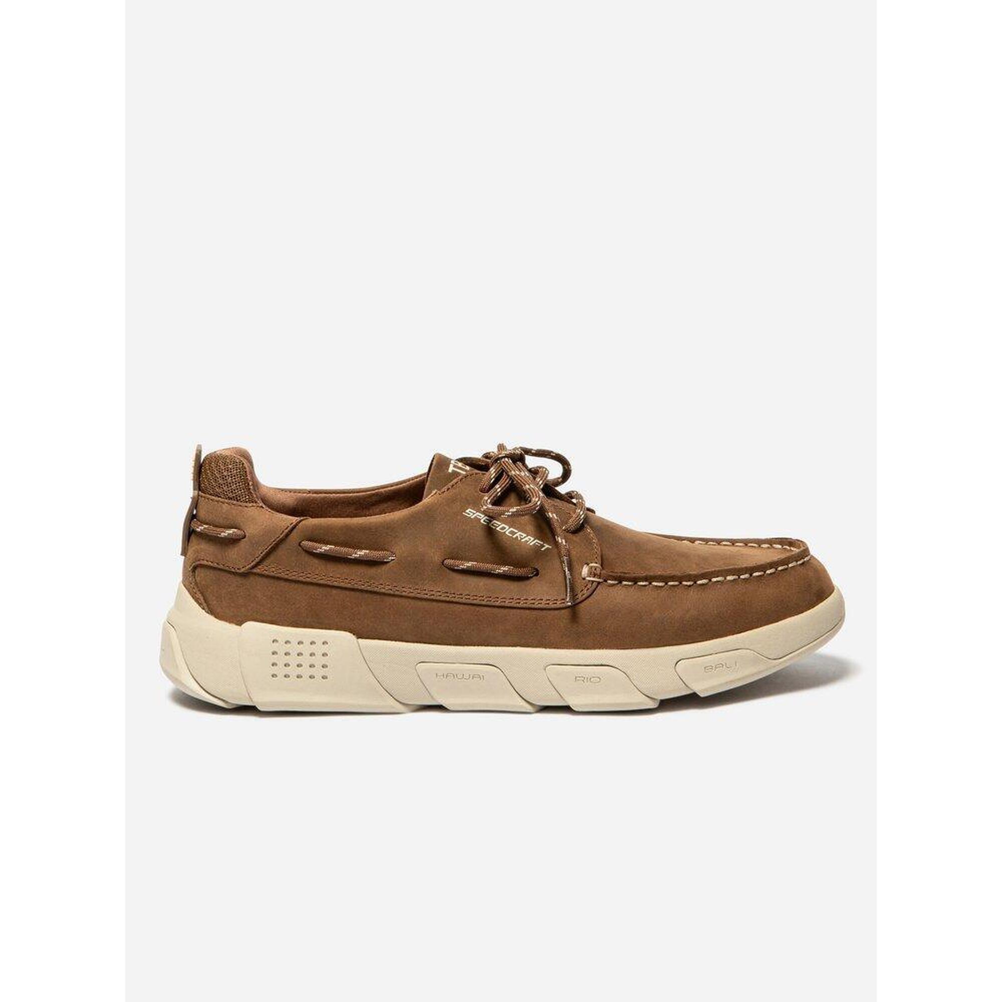 Tbs - Chaussures Bateau Homme 1973 Jazzsea Marron En Cuir À Lacets Talon 40 Mm - Baskets - Marron - Decathlon