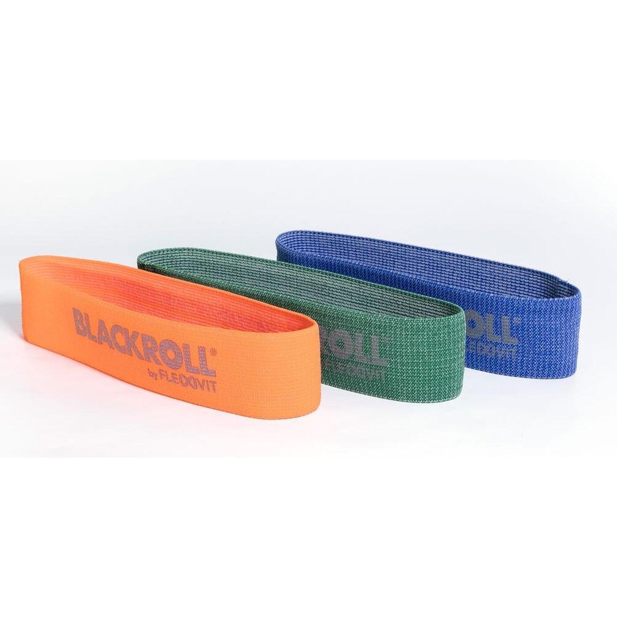 Blackroll - Ensemble De Bandes De Résistance Loop Bands - 3 Pièces - Bande Élastique - Multicolore|orange|vert - 10 G - Decathlon