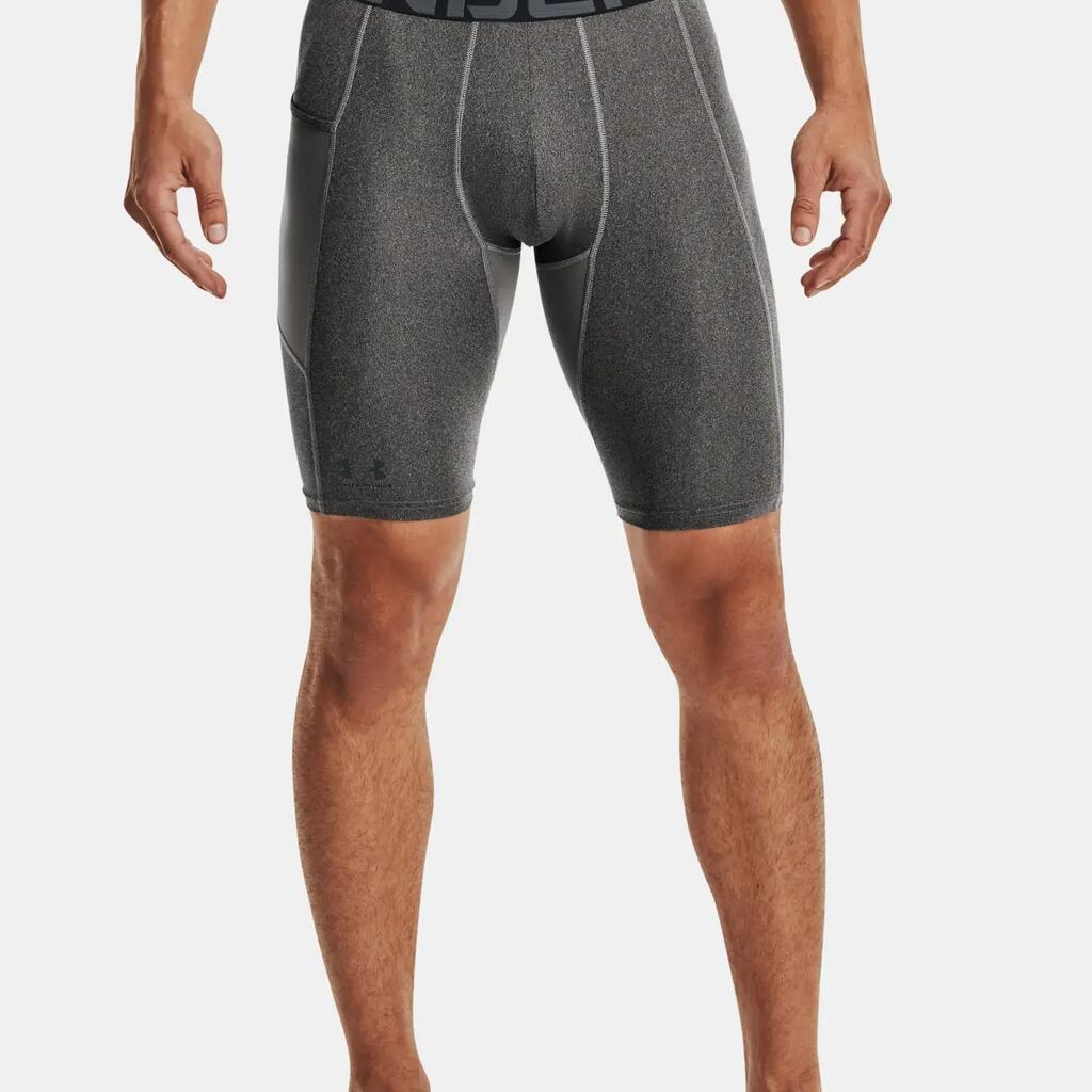 Mens HeatGear Tight Compression Shorts (Carbon Heather)