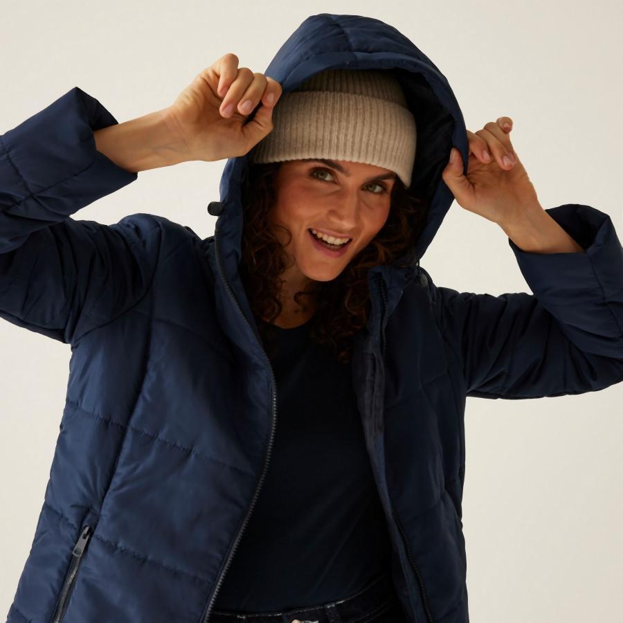 Dames pufferjack met capuchon Regatta Winnie Baffle 3/7