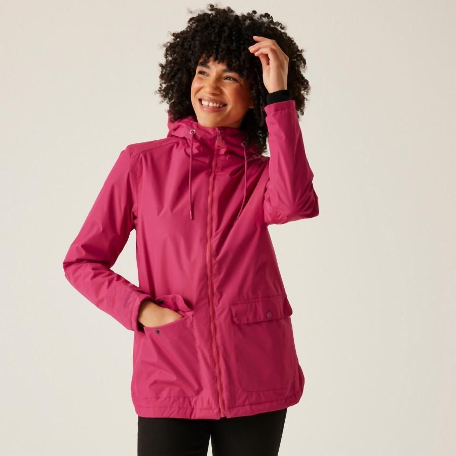 Regatta - Veste Imperméable À Capuche Femme Regatta Broadia - Coupe-pluie - Rose - 46 L/xl - Decathlon