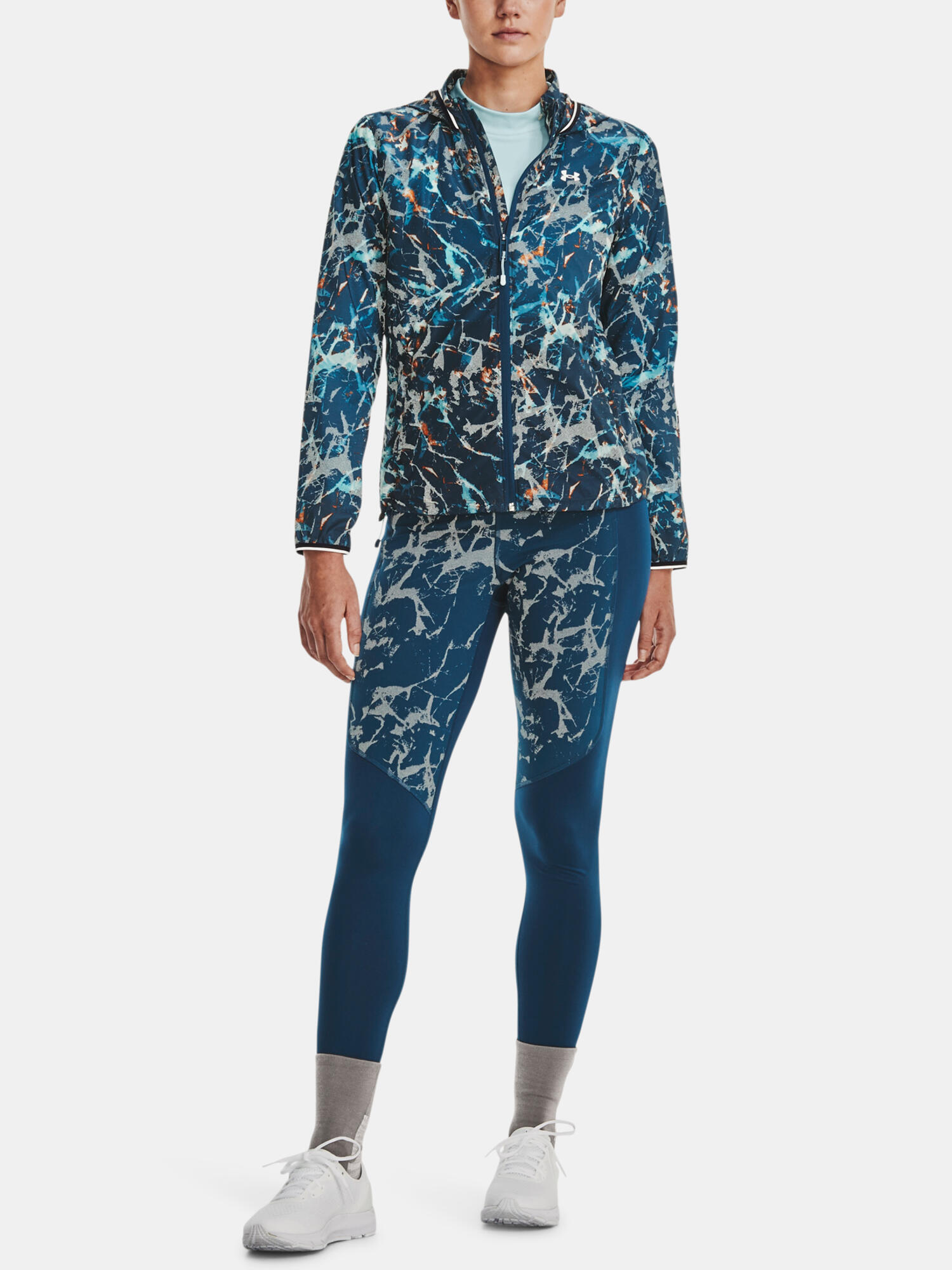 Laufjacke UA Storm Outrun Cold Jacket Damen - blau 7/7