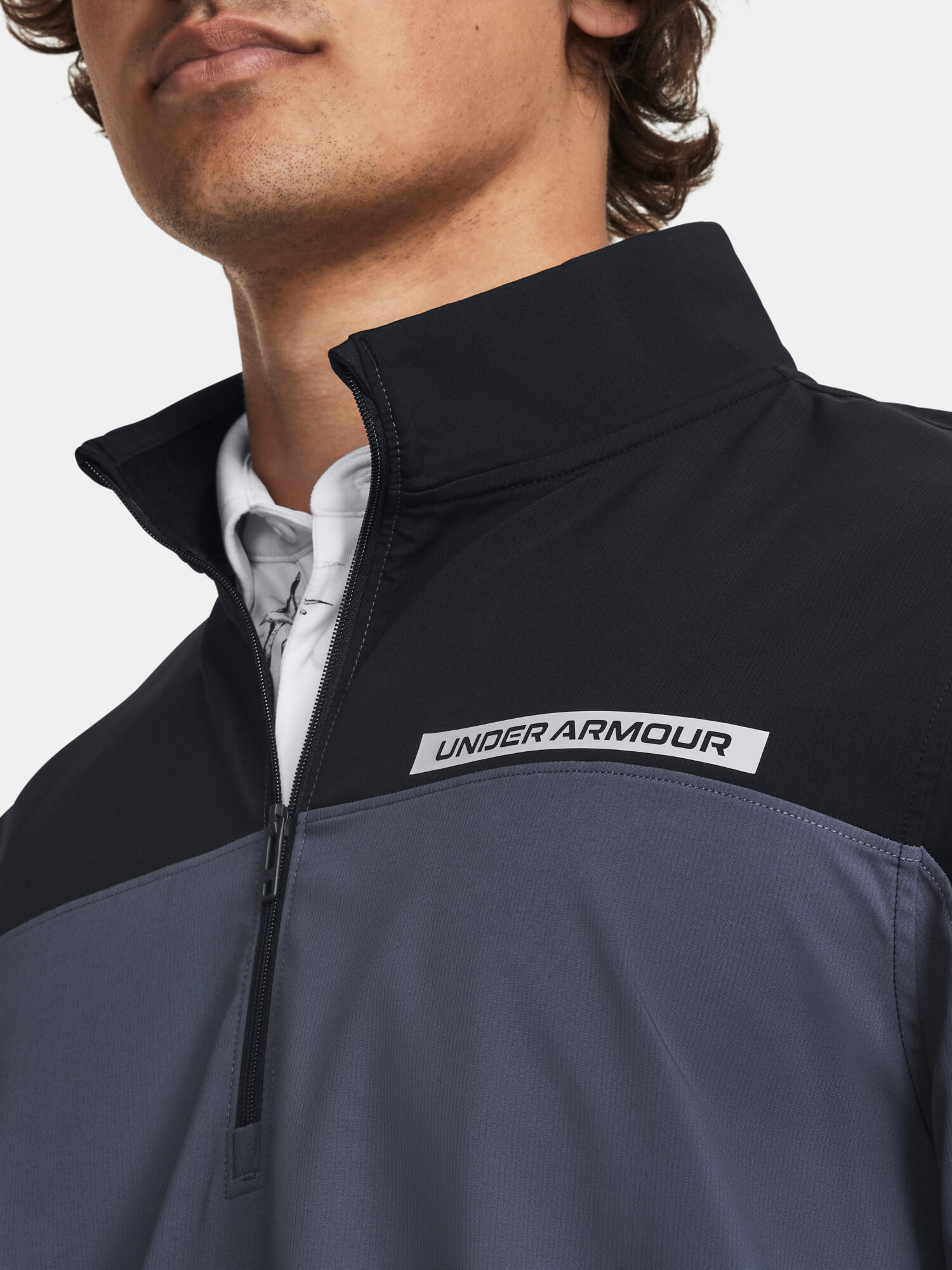Odzież sportowa Under Armour Storm Windstrike HZ Black/DOWNPOUR GRAY 5/6