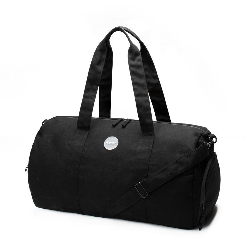 Savannah -Sac de sport/voyage+compartiment chaussures-Coton BIOLOGIQUE(Obsidian)