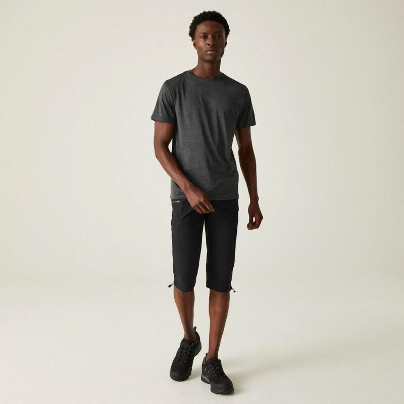 Wanderhose Xert Stretch Capri III Wandern/Outdoor/Trekking Herren Black