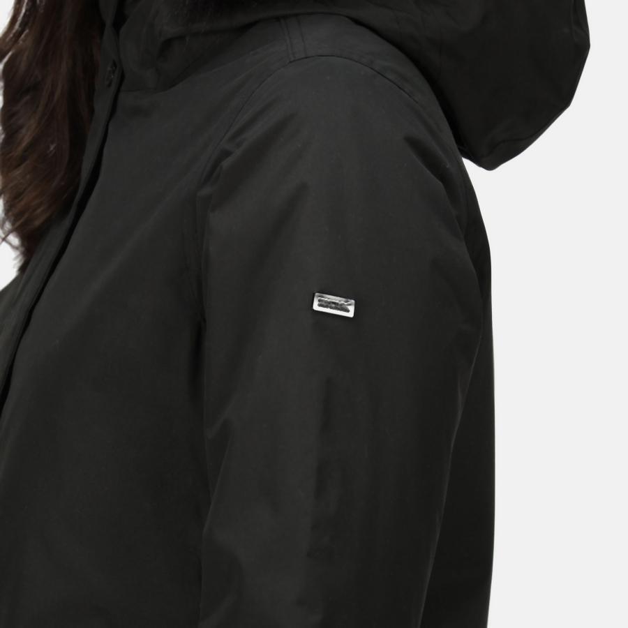 Kurtka Parka Sabinka Fur Trim Rozmiar 42 Czarny - RWP352-800