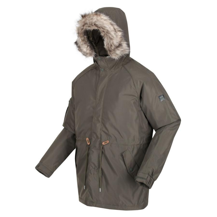 REGATTA Funktionsjacke Salinger III Freizeit Herren Dark Khaki Wasserdicht 5.000 mm