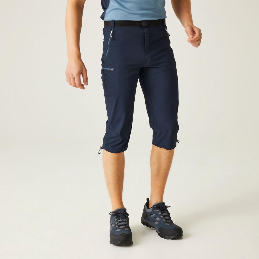 Wanderhose Xert Stretch Capri III Wandern/Outdoor/Trekking Herren Navy