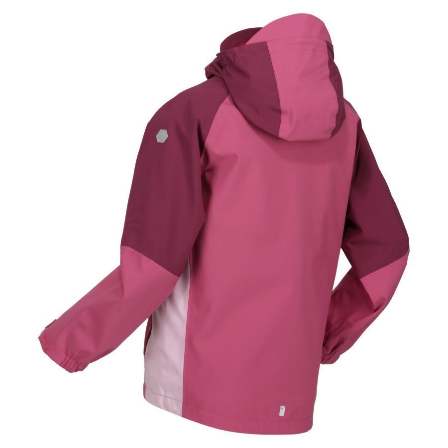 Giacca Regatta Hydrate VII 3 in 1 da bambina con cappuccio rosa Isotex 5/7