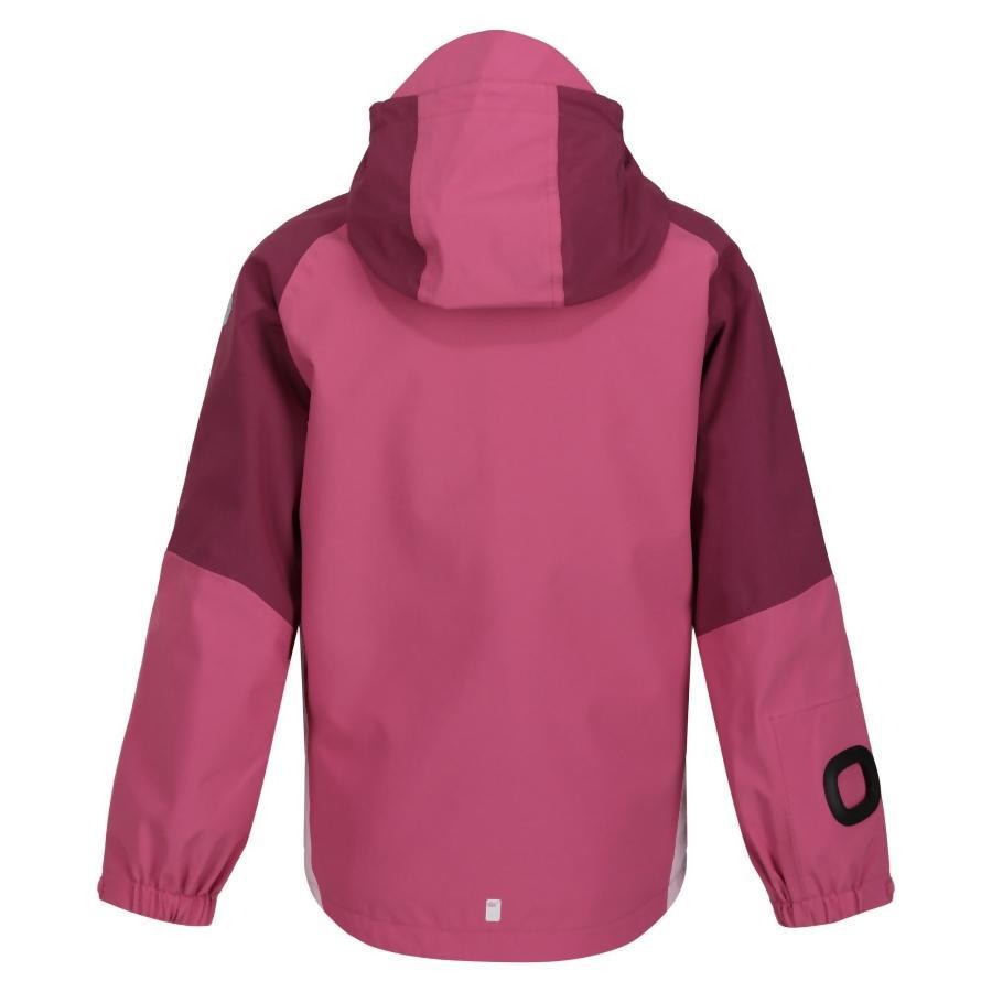 Giacca Regatta Hydrate VII 3 in 1 da bambina con cappuccio rosa Isotex 6/7