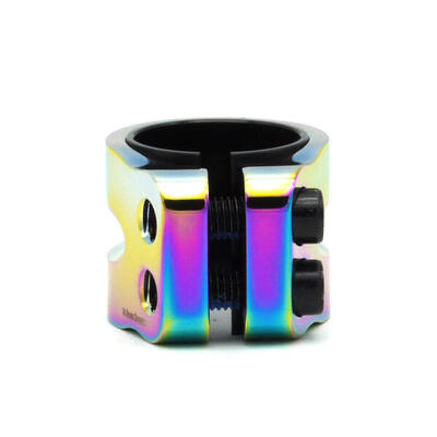 Stumpfe Klemme mit 2 Schrauben und Doppelschlitz - Farbe - Oil Slick