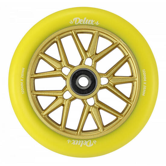 Roues BLUNT Delux 120 mm jaune 86A 24 mm