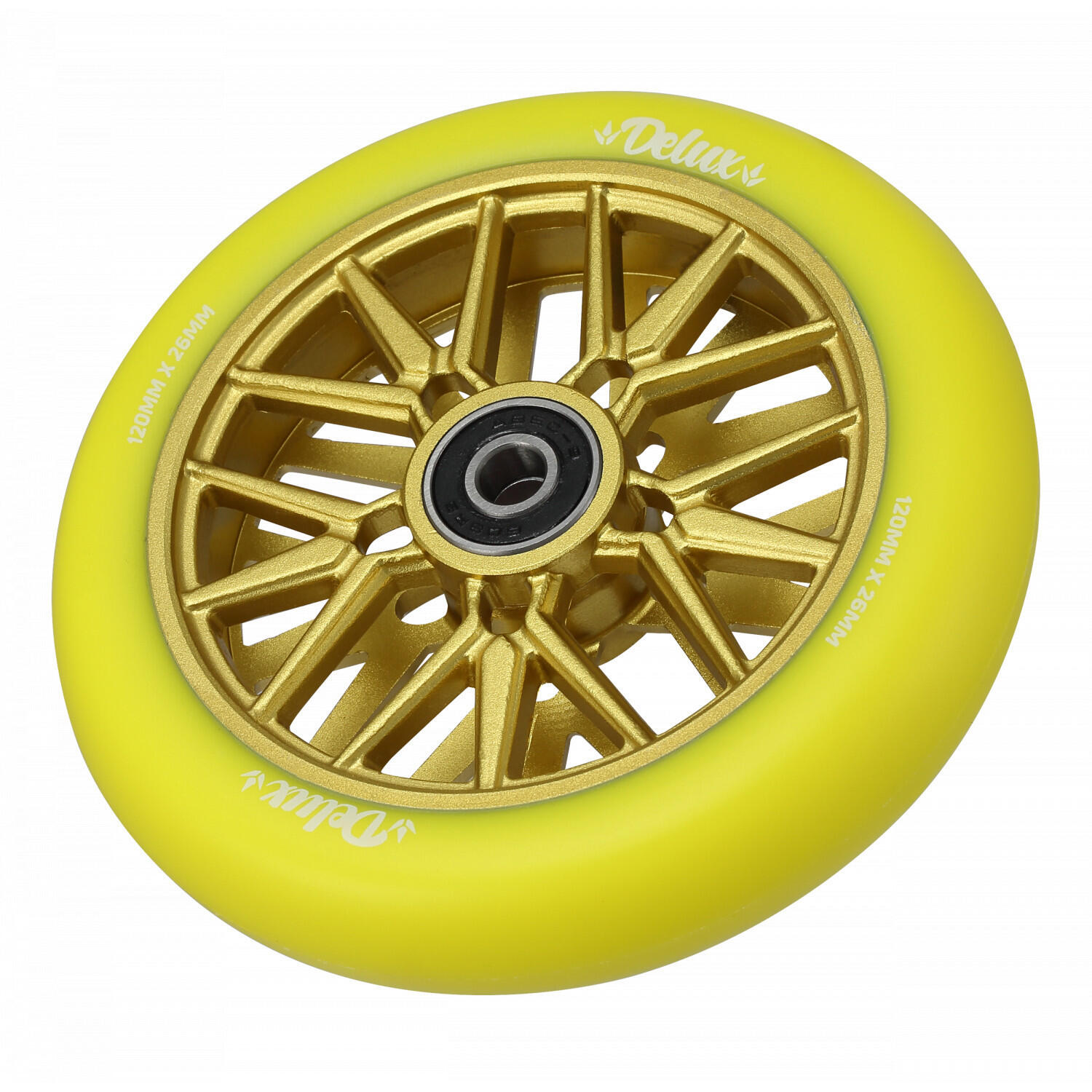 Stunt Scooter Räder - 120 mm - Deluxe - Gelb / Gelb - Blunt Scooters 2/3