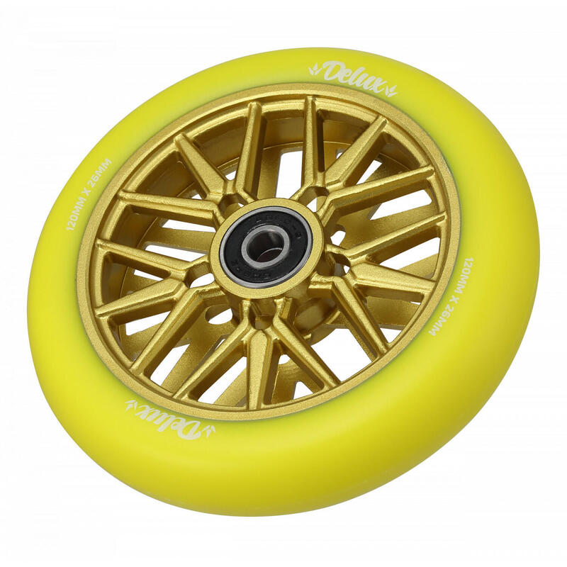 Roți Trotinetă - 120 mm - Delux - Galben / Galben - Blunt Scooters