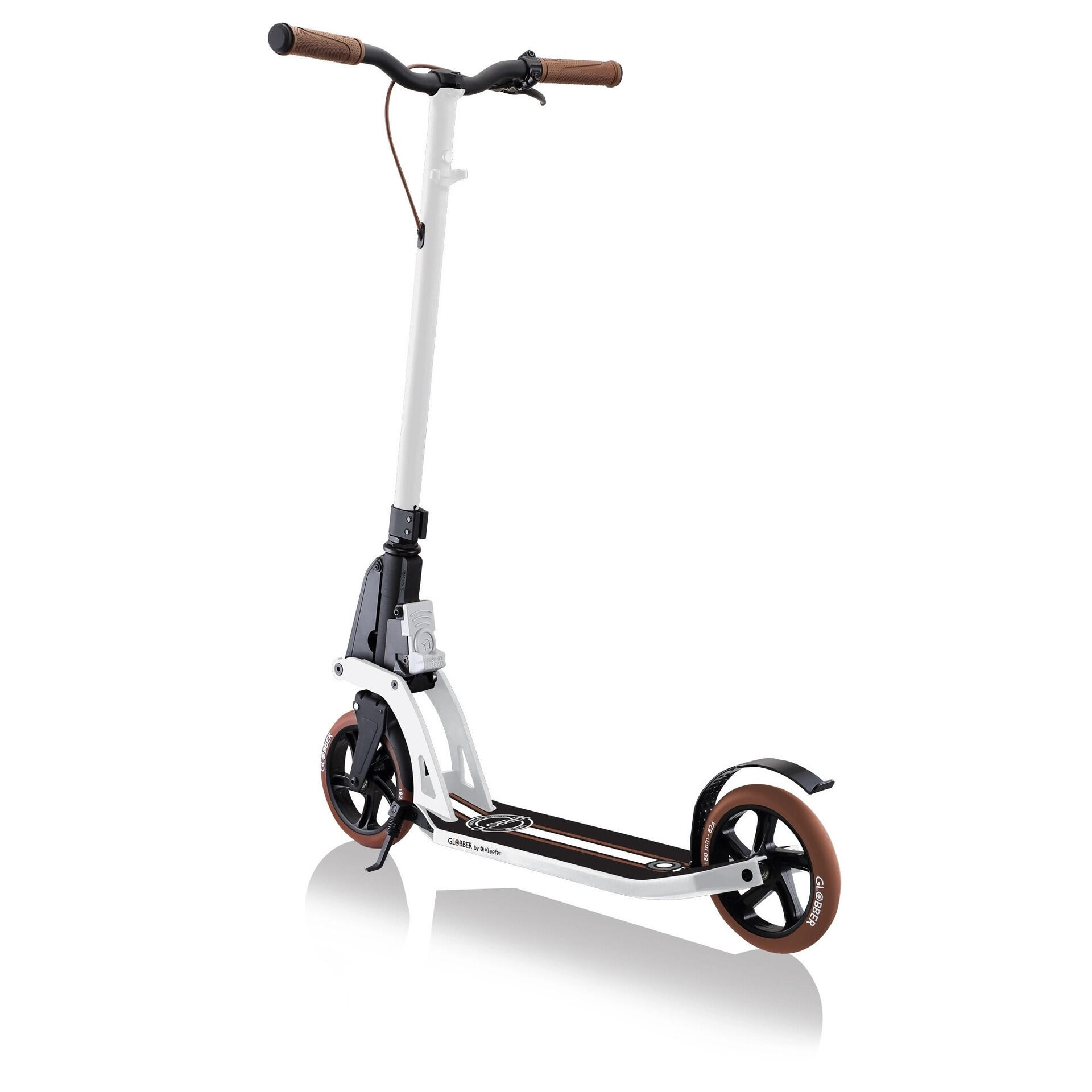 Trottinette ONE K 180 BR guidon fixe avec frein Vintage - Blanc 6/6