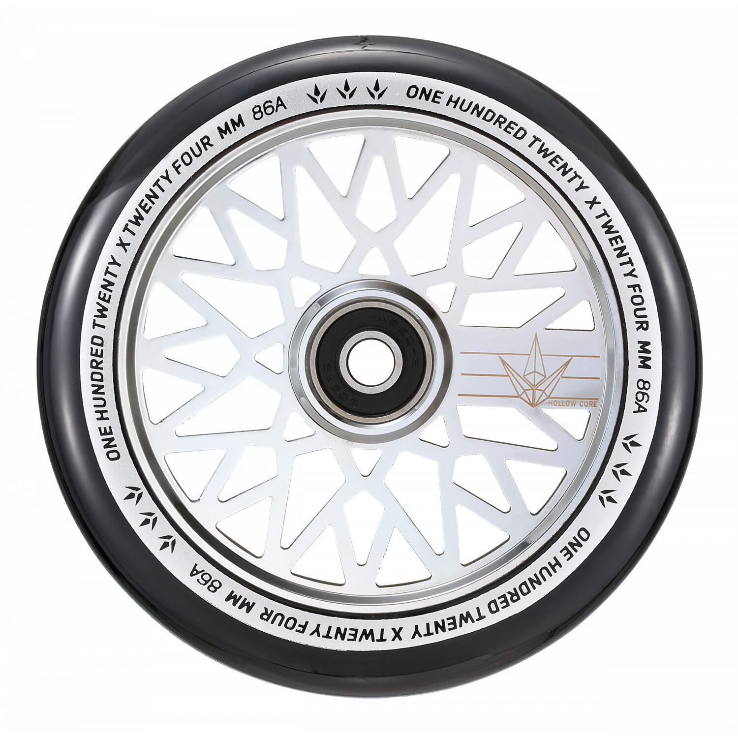 BLUNT Roue Diamond 120mm Hollow Core Chrome Noir [x1] 2/3