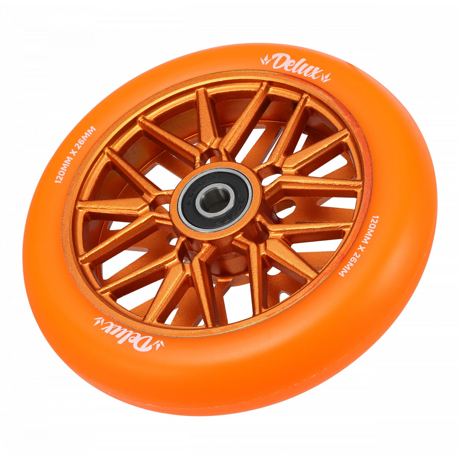 Rollen Scooter - 120 mm - Delux - Orange/Orange - Blunt Scooters 2/3