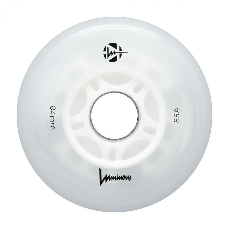 4 kółka do rolek fitness Luminous LED 84mm/85a świecące